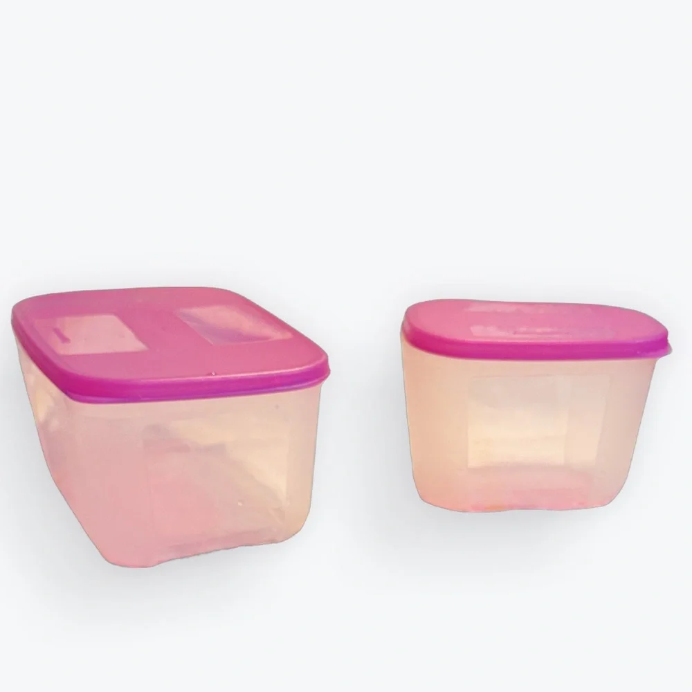 12-Piece Vintage Tupperware Includes Variety Purple & Pink Container & Lid Sets
